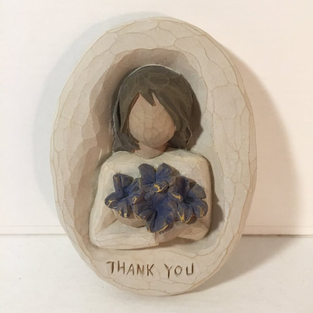 WILLOW TREE by DEMDACO   THANK YOU Plaque 2004 Susan Lordi